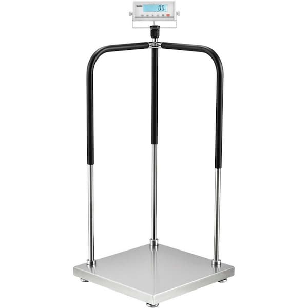 Global Industrial Handrail Medical Scale, 660 Lb Capacity, 20-1/2inL x 20-1/2inW 244293 - main